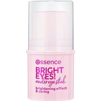 Essence Bright Eyes! Under Eye Stick in soft rose, pink cylindrical tube with clear cap, 5.5 ml.