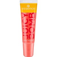 Essence Juicy Bomb Shiny Lipgloss 103, 10 ml tube, vibrant pink with yellow cap and bold red lettering.
