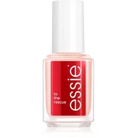 essie To The Rescue nail treatment in clear bottle with red label and white cap, 13.5ml size.