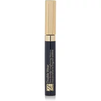 Black Estée Lauder mascara with gold cap and sleek cylindrical design, labeled "Double Wear Zero-Smudge Lengthening."