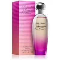 Estée Lauder Pleasures Intense Eau De Parfum 100ml, clear bottle with pink gradient and silver cap, pink box.