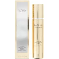 Gold Estée Lauder Re-Nutriv emulsion bottle with matching box, sleek design, 75ml size.
