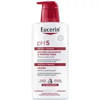 Eucerin pH5 Lotion 400ml, white bottle with red pump, red and black text for sensitive skin.