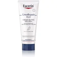 Eucerin Repair Foot Cream Urea 100ml, white tube with blue cap, red and blue text, 10% urea formula.