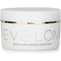 White Eve Lom Rescue Mask jar with gold lettering and a gold band near the lid, 100ml size.