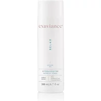 White Exuviance HydraSoothe Refresh Toner bottle, 200ml, with teal and silver text, sleek cylindrical design.