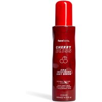 Red Face Facts Cherry Bliss AHA Soothing Body Serum bottle, 140 ml, with cherry graphics and red cap.
