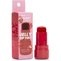 Cherry Bliss Jelly Lip Tint by Face Facts, 8g, vibrant red tint in a twist-up tube with matching pink packaging.