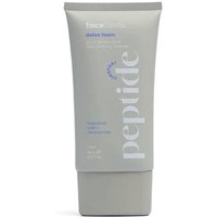 Grey tube of Face Facts Peptide Detox Foam Cleanser, 150 ml, with white and blue text.