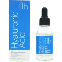 Feel Like Beauty Hyaluronic Acid Skin Shot 30ml with blue box, clear dropper bottle, and black cap.
