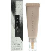 Fenty Beauty Bright Fix Eye Brightener Honey in beige tube with black text, next to matching box.