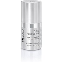 Silver cylindrical FILLMED HXR-Eye Cream bottle with black text and shiny finish, 15ml size.
