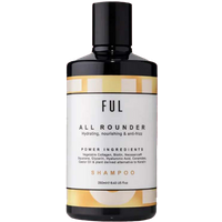 Black and gold bottle of FUL All Rounder Moisture Shampoo 250ml with white label and bold black text.