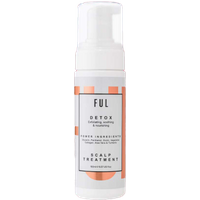 White FUL Detox Scalp Treatment bottle, 150ml, with copper accents and pump dispenser.