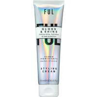 Holographic tube of FUL Gloss and Shine Cream 100ml with black text and white label.
