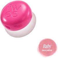 Pink Fwee Lip & Cheek Blurry Pudding Pot, 5g, with embossed logo and swatch labeled PK01 Baby.