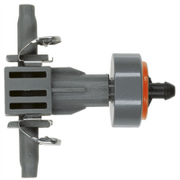 Gray Gardena Classic Water Sprayer with orange nozzle, ergonomic grip, and adjustable spray pattern.
