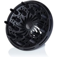Black GHD Helios™ & Air® Hair Dryer Diffuser with multiple prongs and circular vented design.