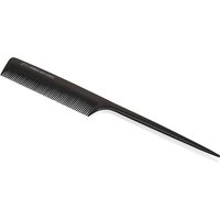 Black GHD tail hair comb with fine teeth and pointed handle for precise sectioning.