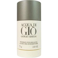 Giorgio Armani Acqua di Gio deodorant stick, 75g, in a sleek silver and white cylindrical container.