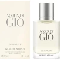 Giorgio Armani Acqua Di Gio Pour Homme 30ml, clear glass bottle with silver cap and minimalist label design.