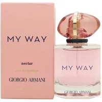 Giorgio Armani My Way Nectar Eau De Parfum 50ml, pink bottle with gold accents, matching pink box.