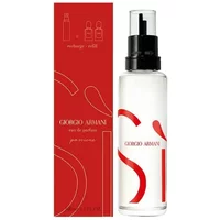 Giorgio Armani Si Passione Eau De Parfum 100ml refill, clear bottle with black spray cap, red box with white text.