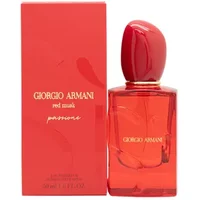 Giorgio Armani Si Passione Red Musk Eau De Parfum 100ml, red bottle with matching red cap and gold lettering.