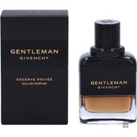 Black and amber Givenchy Gentleman Reservee Privee Eau de Parfum 60ml bottle with matching black box.