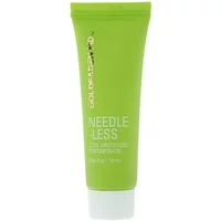 Green tube of Goldfaden MD Needle-Less Line Smoothing Concentrate, 10ml, with white cap and gold logo.