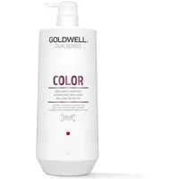 Goldwell Dualsenses Colour Brilliance Shampoo 1000ml, white bottle with pump, red and black text.