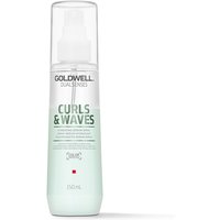 Goldwell Dualsenses Curly Twist Serum Spray, 150ml clear bottle with white pump and green label.