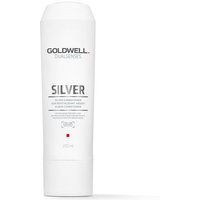 Goldwell Dualsenses Silver Conditioner 200ml, white bottle with silver text and red logo.