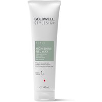 White tube of Goldwell StyleSign High Shine Gel Wax 100ml with green label and black text.