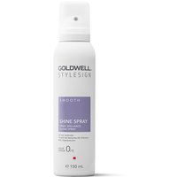 Goldwell StyleSign Shine Spray 150ml, white aerosol can with purple label and gray cap.