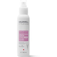 Goldwell StyleSign Smoothing Serum Spray, white bottle with pink label, 100ml, spray nozzle top.