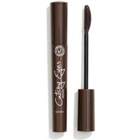 Brown GOSH Catchy Eyes Mascara 003, 8 ml, with curved brush and sleek cylindrical tube design.