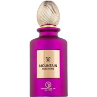 Purple Grandeur Elite Mountain Rose Paris 100ml EDP bottle with gold label and textured gold cap.