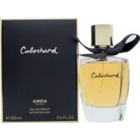 Gres Parfums Cabochard 2019 Eau de Parfum 100ml, clear glass bottle with black bow and gold cap, black box packaging.