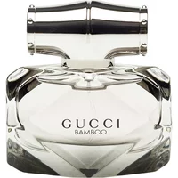 Gucci Bamboo Eau De Toilette 30ml in a faceted glass bottle with a silver bamboo-shaped cap.