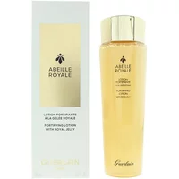 Guerlain Abeille Royale Fortifying Lotion, 150ml, in a sleek gold bottle with matching cap and elegant branding.