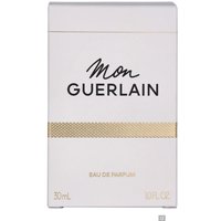 White box of Guerlain Mon Guerlain Eau de Parfum Spray 30ml with gold accents and black script.