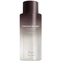 Haruharu Wonder Black Rice Hyaluronic Toner, 300ml, gradient black-to-clear bottle with white text.