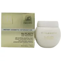 Helena Rubinstein Re-Plasty Age Recovery Day Cream 50ml, white jar with gold text, next to beige box.