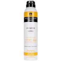 White Heliocare 360º Invisible SPF 50+ spray bottle with black cap and orange accents, 200ml.