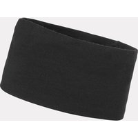 Black Helly Hansen LIFA® Merino headband, seamless design, stretchy fabric, standard size.