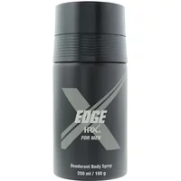 Black HRX Edge For Men Deodorant Body Spray 250ml with silver logo and bold "X" design.