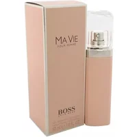 Pink Hugo Boss Ma Vie Eau De Parfum 50ml bottle with clear cap and matching box.