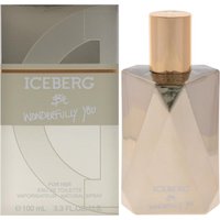 Iceberg Be Wonderfully You Eau de Toilette 100ml spray with a faceted glass bottle and gold cap, next to branded box.