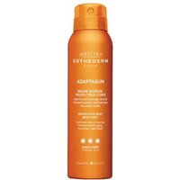 Institut Esthederm Adaptasun Silky Body Mist, orange spray bottle, 150ml, for strong sun protection.